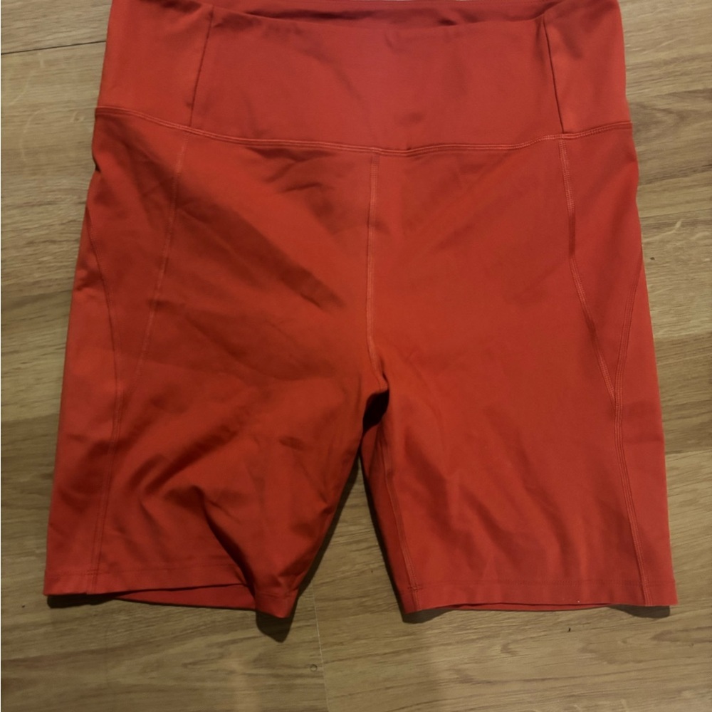 Girlfriend Collective Orange Bike Shorts